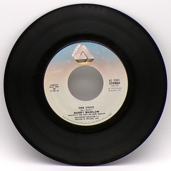 I Don't Want To Walk Without You/One Voice by Barry Manilow 45 - Picture 4 of 6